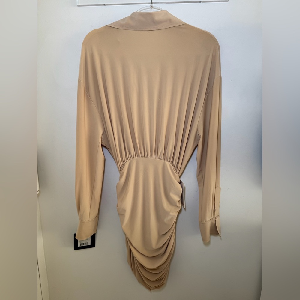 NWT Norma Kamali Shirred Bottom Blouse dress - Picture 6 of 8